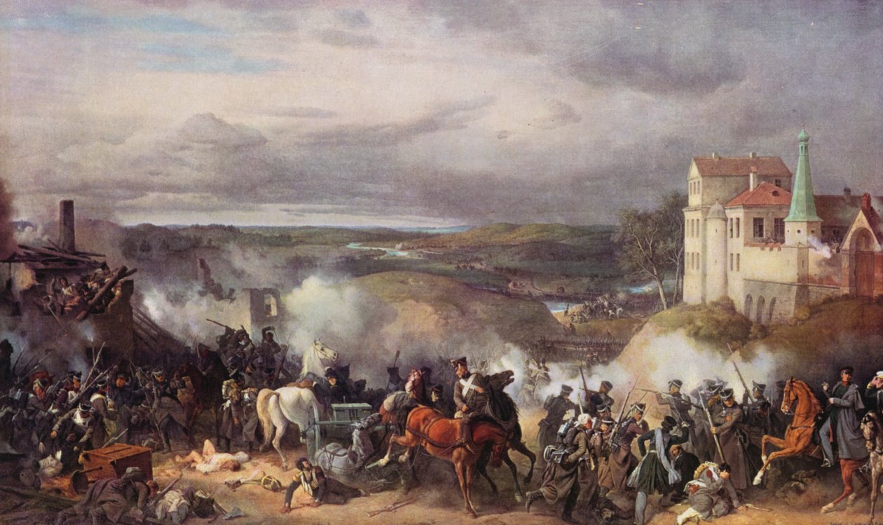 The Battle of Iaroslavetz by Peter von (after) Hess