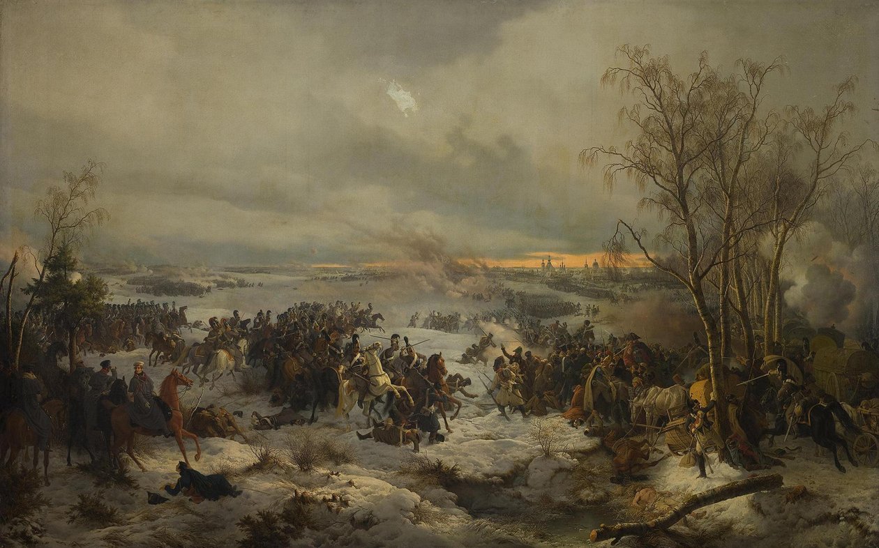 The Battle of Krasnoi on November 17, 1812 by Peter von Hess