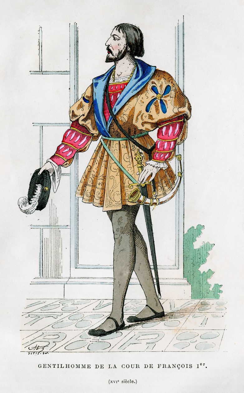 Gentlemen of the Court of Francis I of France by Petit