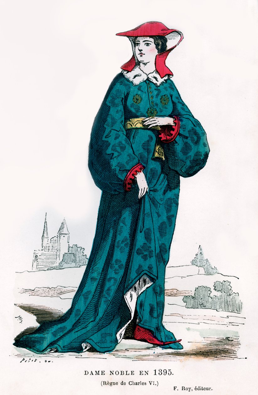 Noblewoman of the time of Charles VI of France by Petit