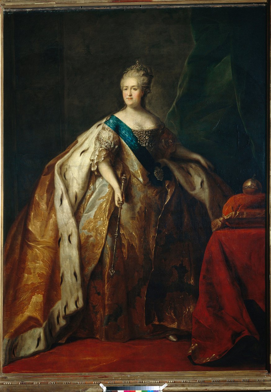 Portrait of Empress Catherine II by Petr Semenovich Drozhdin