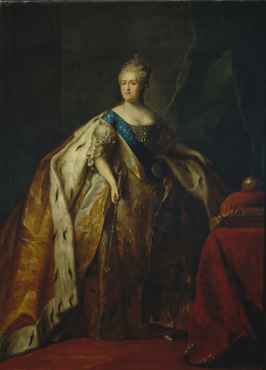 Portrait of Empress Catherine II, 1796 by Petro Semyonovich Drozhdin