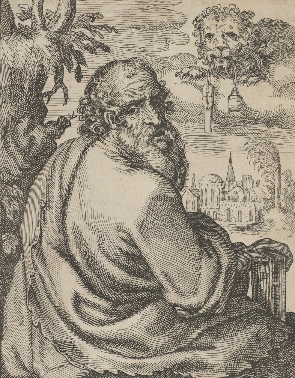 Mark, from The Four Evangelists, 1610-20 by Petrus Feddes
