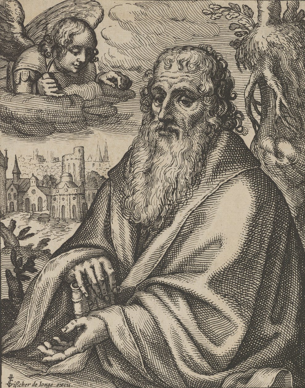 Matthew, from The Four Evangelists by Petrus Feddes