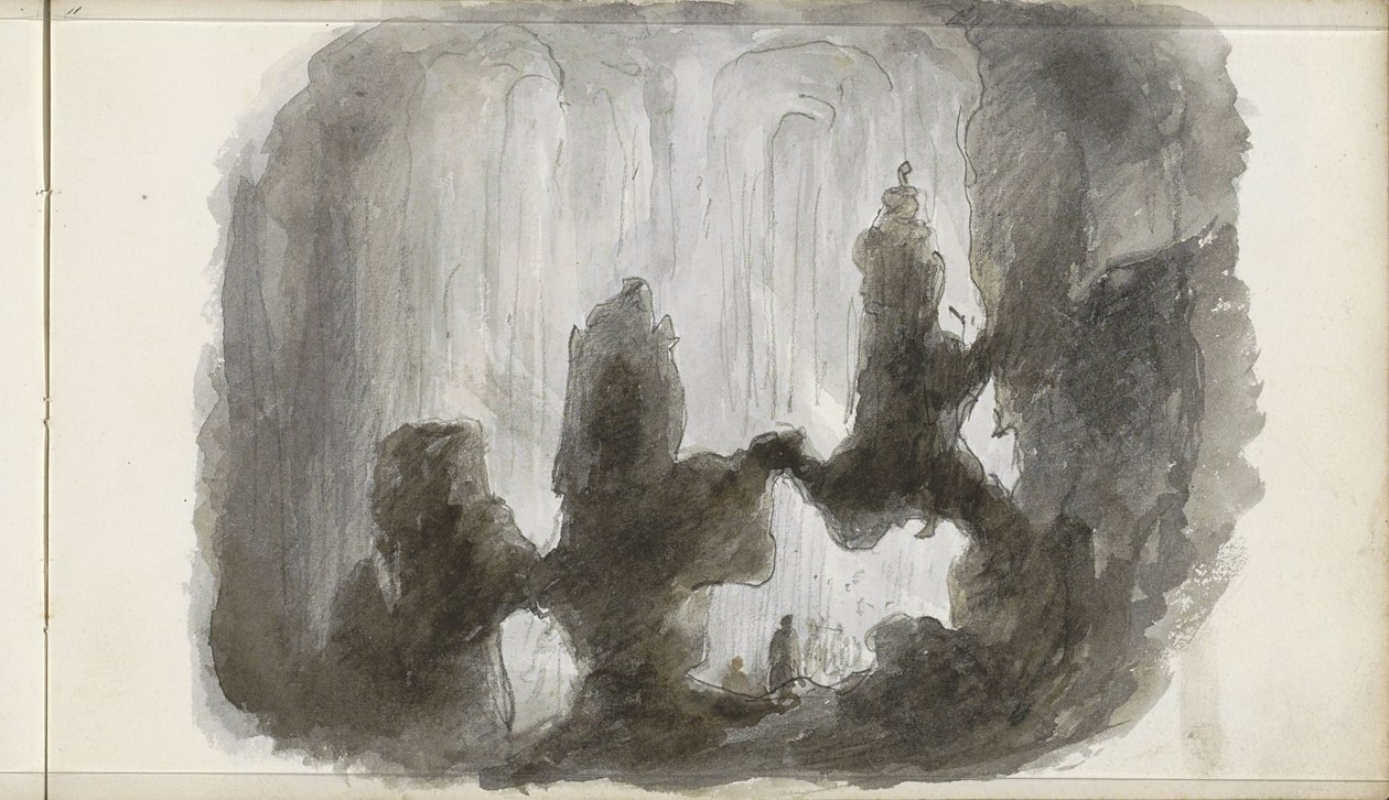 Stalactite Cave by Petrus Johannes Schotel
