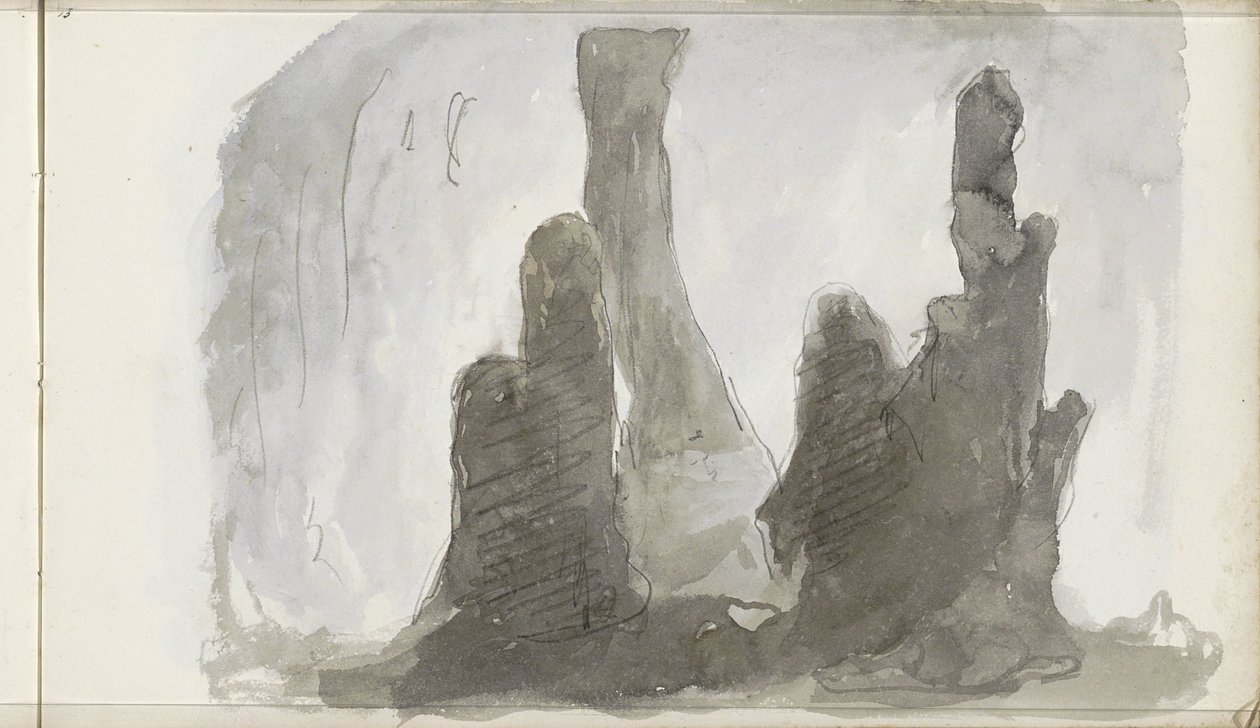 Stalagmites by Petrus Johannes Schotel