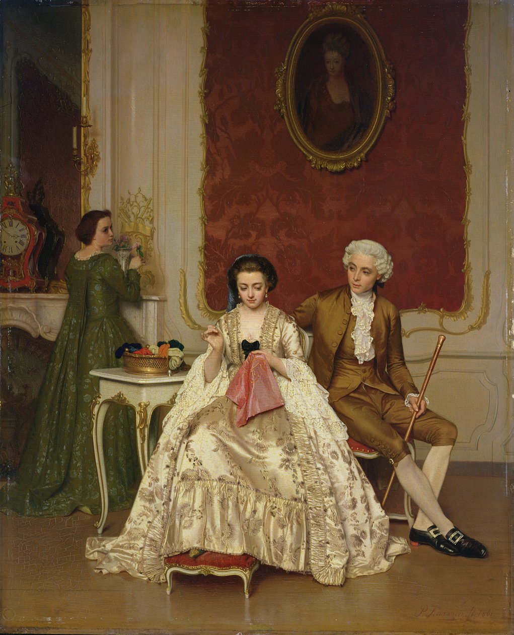 Jealousy, 1861 by Petrus Renier Hubertus Knarren