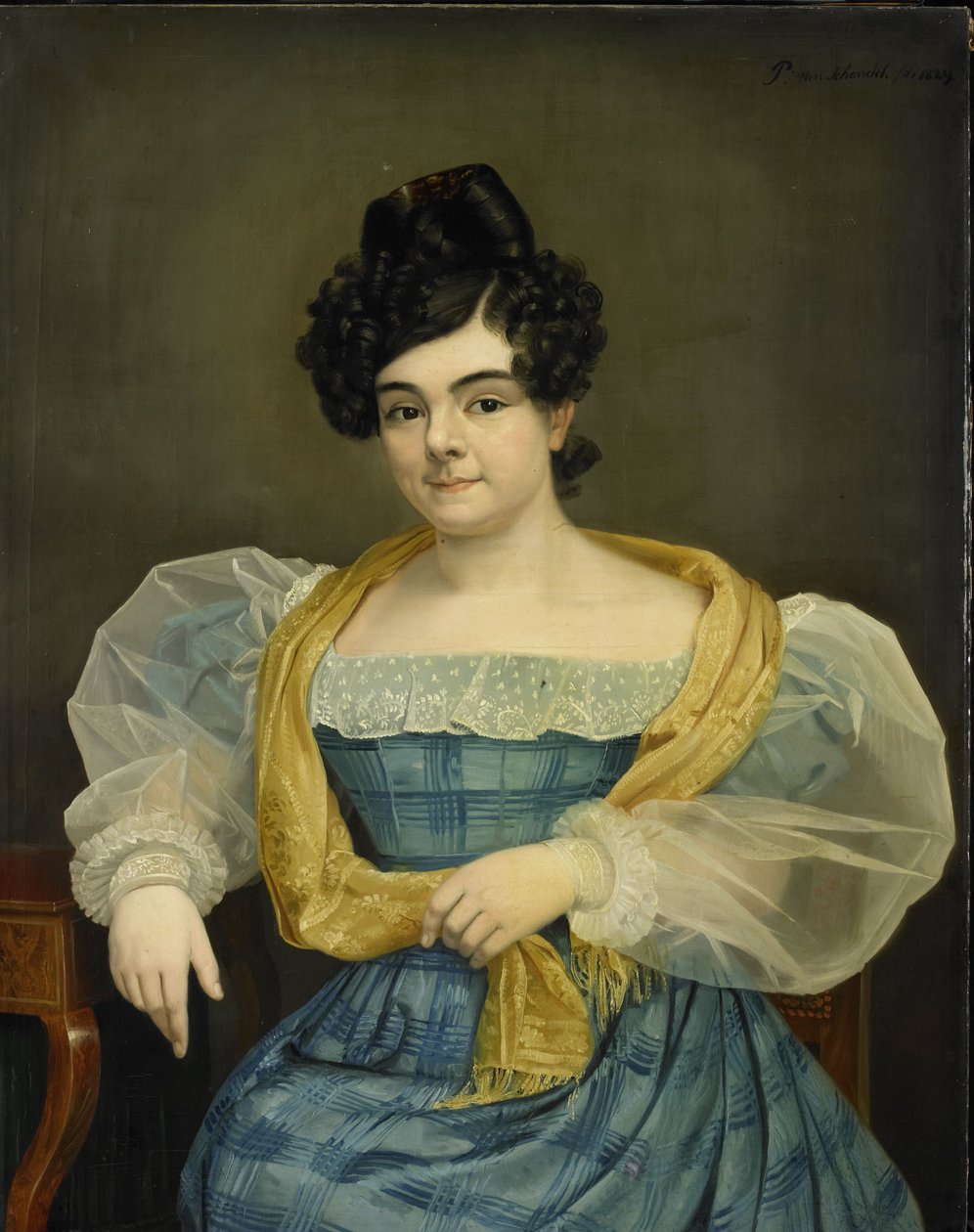 Portrait of Adriana Johanna van Wijck by Petrus van Schendel