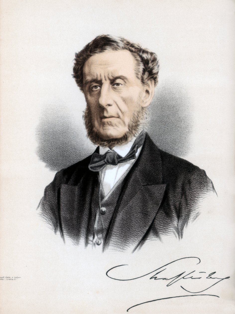 Anthony Ashley Cooper, 7th Earl of Shaftesbury, English Politician and Philanthropist by Petter and Galpin Cassell