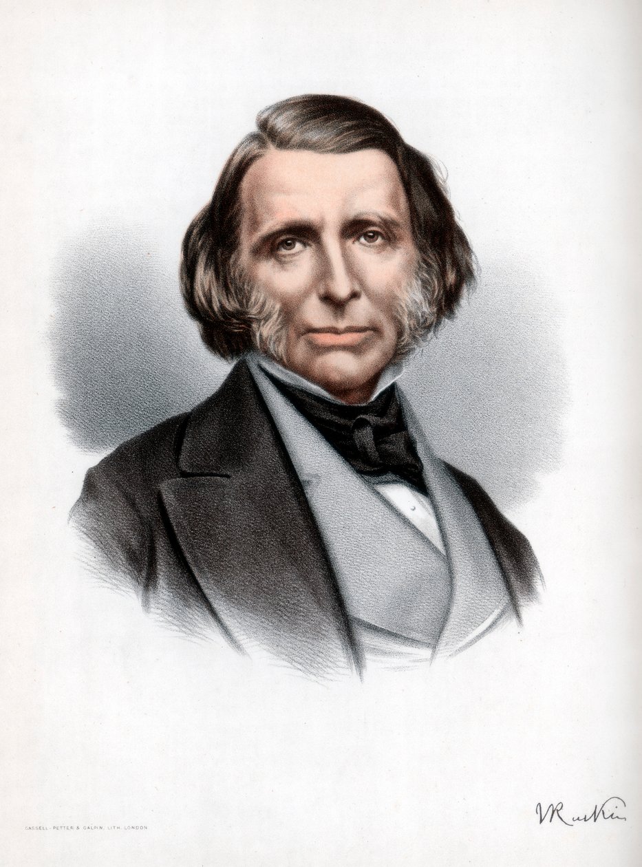 John Ruskin, British Author, Poet, Artist and Critic by Petter and Galpin Cassell