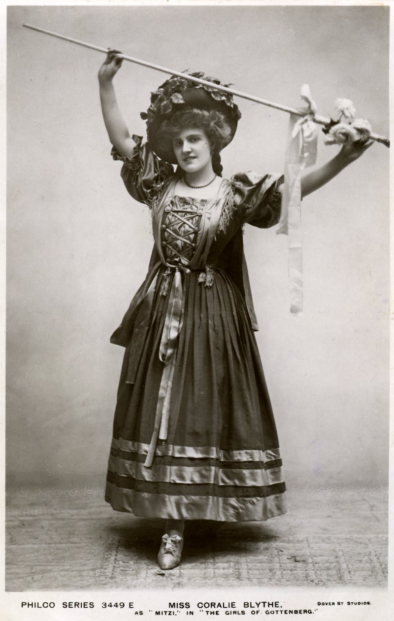 Miss Coralie Blythe as Mitzi, c1908 by Philco Publishing Company