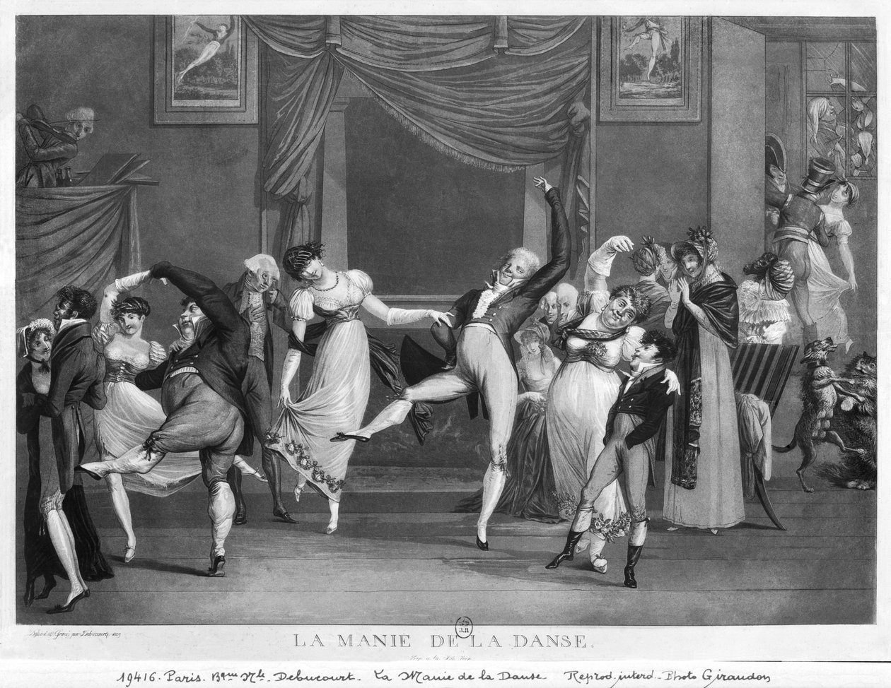 Dance mania by Philibert Louis Debucourt
