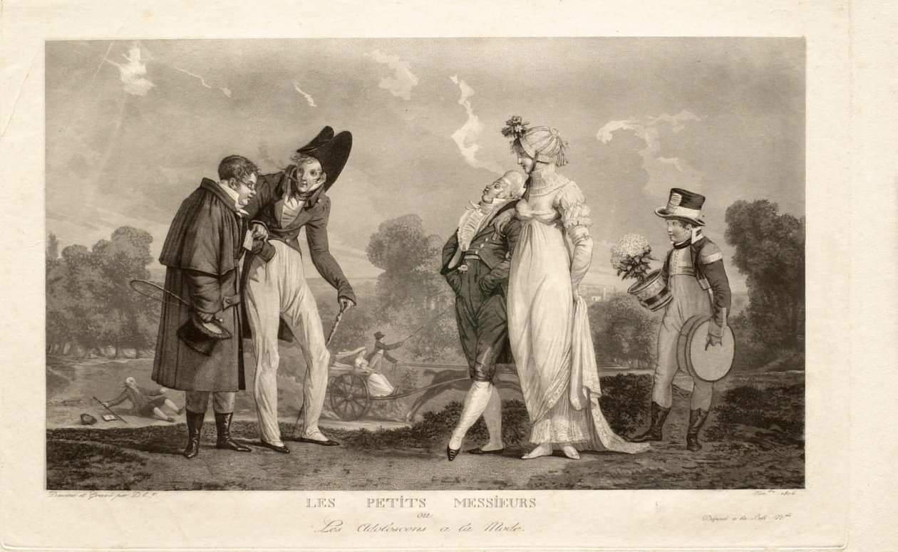 The Little Gentlemen, or, The Fashionable Teenagers by Philibert-Louis Debucourt
