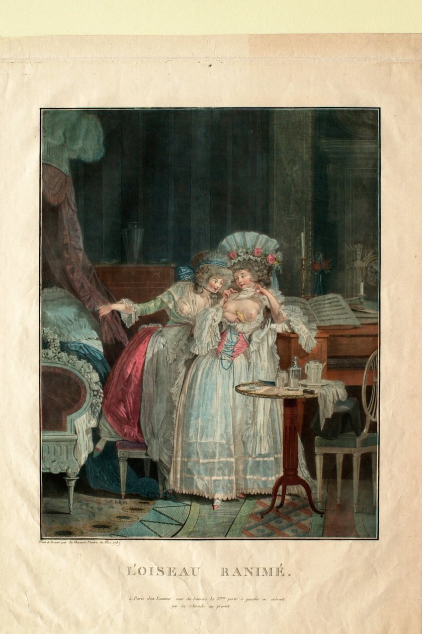 The Revived Bird by Philibert-Louis Debucourt