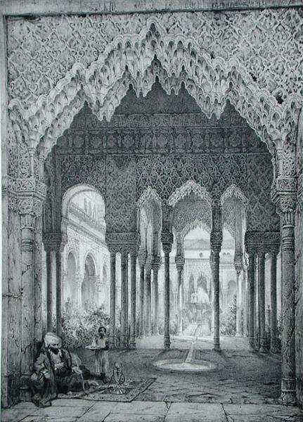 Entrance to the Court of Lions, Alhambra, Plate 4 from 