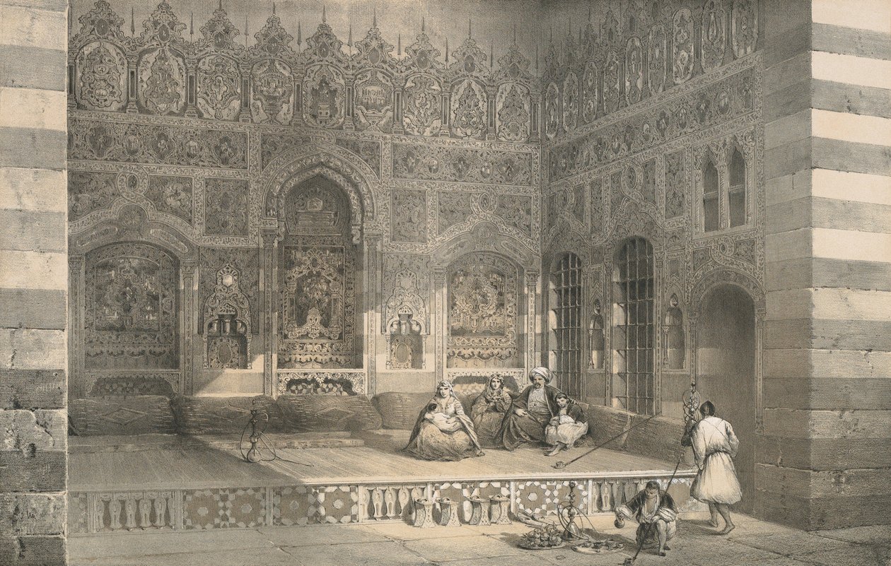 An Iwan in Damascus by Philibert Joseph Girault de Prangey