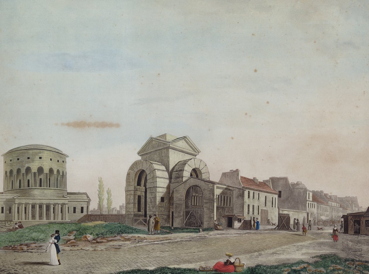 Barriere du Faubourg Saint-Martin by Philibert Louis Debucourt