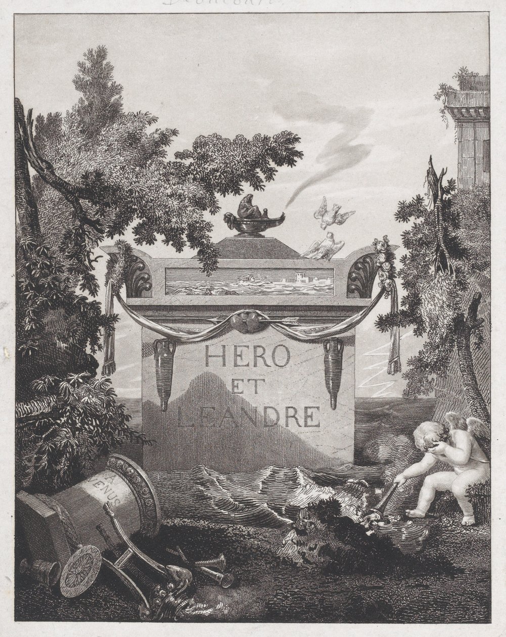 Frontispiece to Hero and Leander, 1801 by Philibert Louis Debucourt
