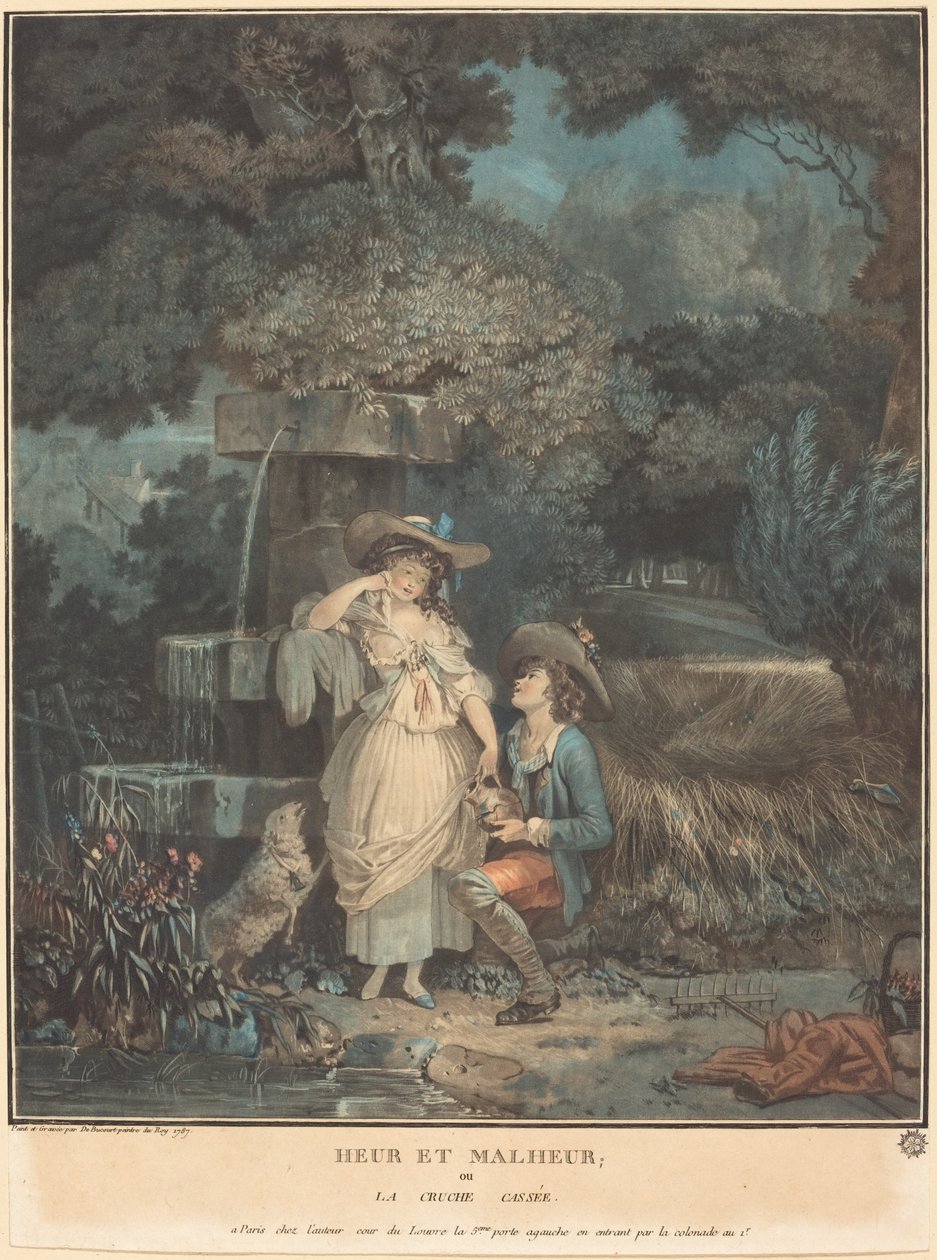 Fortune and Misfortune, or the Broken Jug by Philibert Louis Debucourt