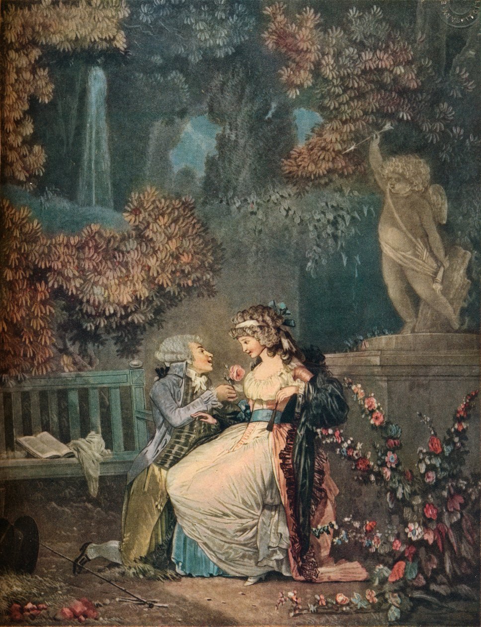 La Rose, 1788, 1916 by Philibert Louis Debucourt