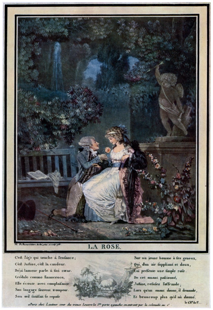 La Rose, 1788, 1931 by Philibert Louis Debucourt