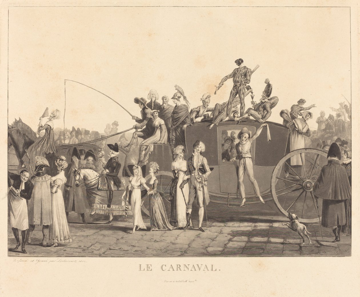 The Carnival by Philibert Louis Debucourt