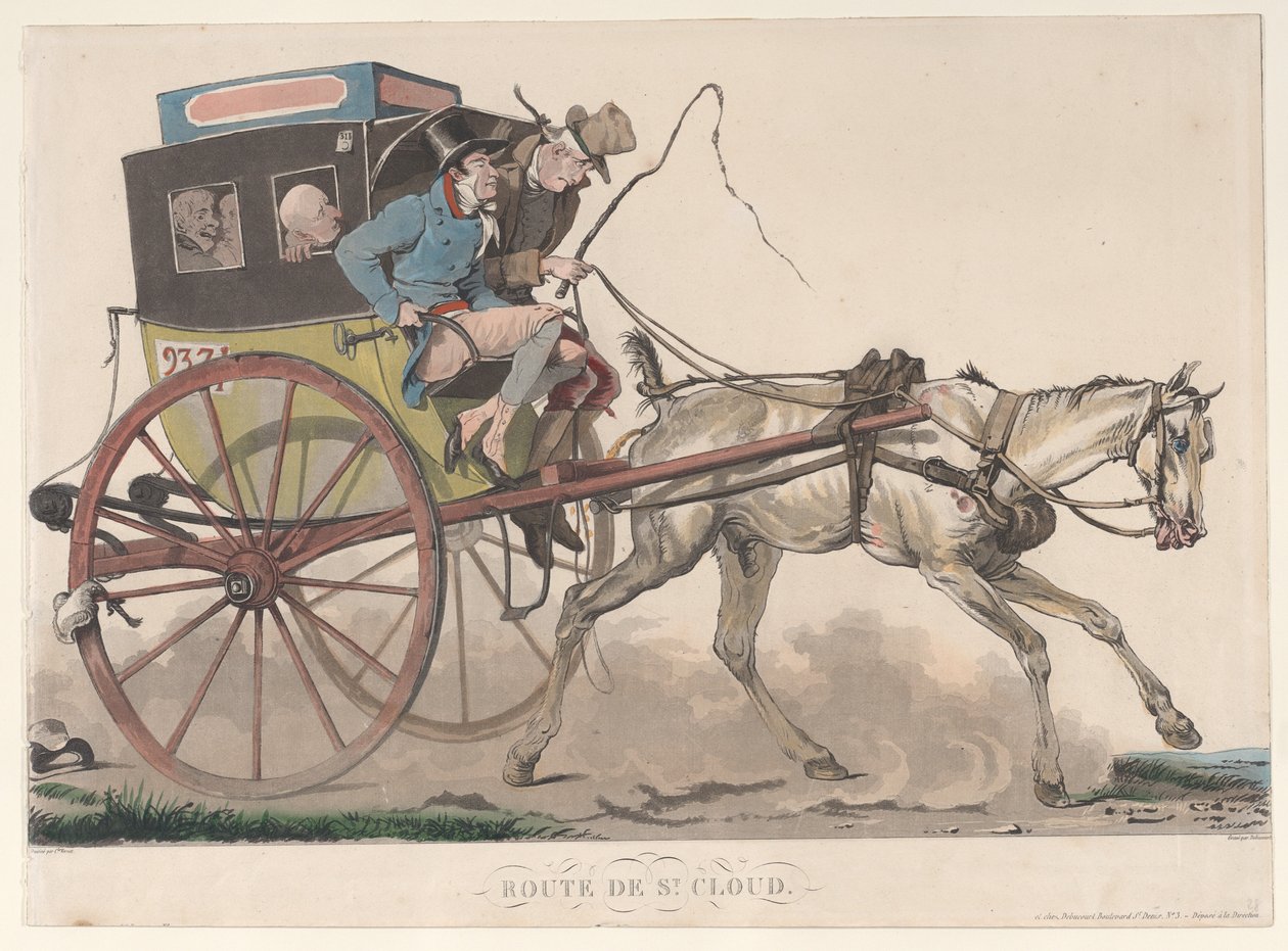 Route de St. Cloud by Philibert Louis Debucourt