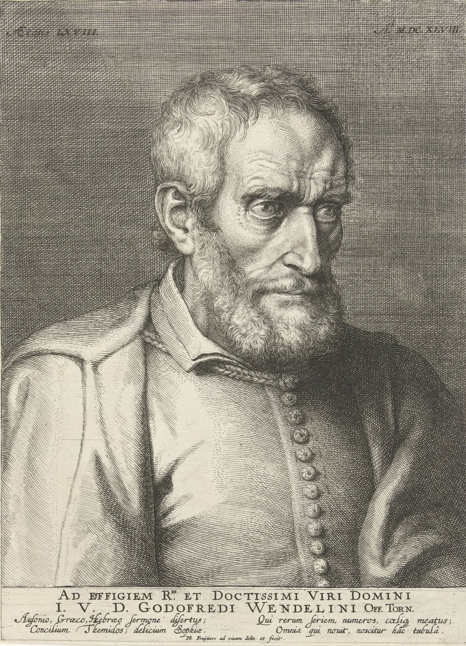 Portrait of Godefridus Wendelinus at the Age of 68 by Philip Fruytiers (1648) by Philip Fruytiers