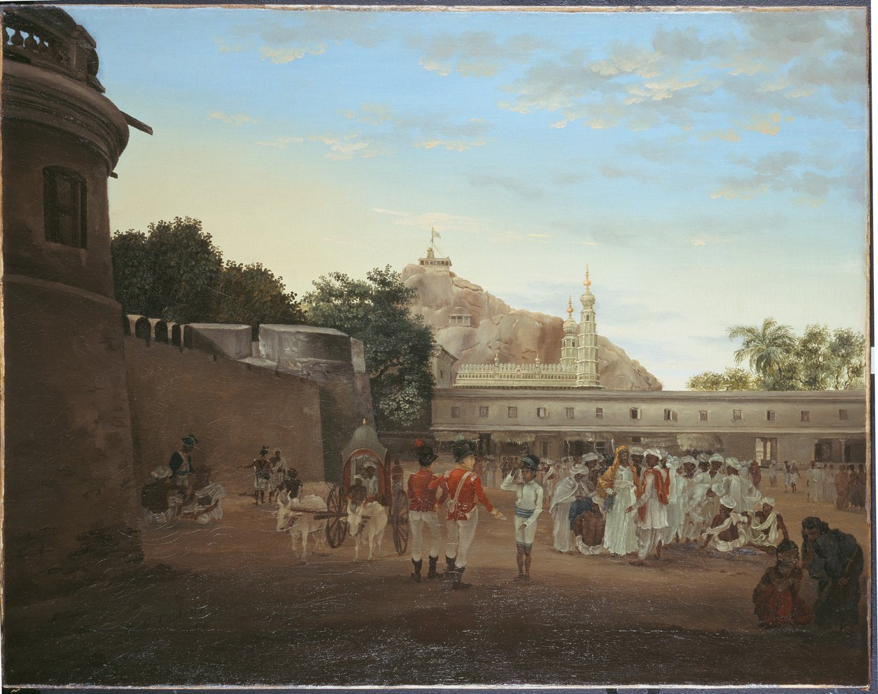 The Market Place of Trichinopoly, 1800 by Philip Le Couteur