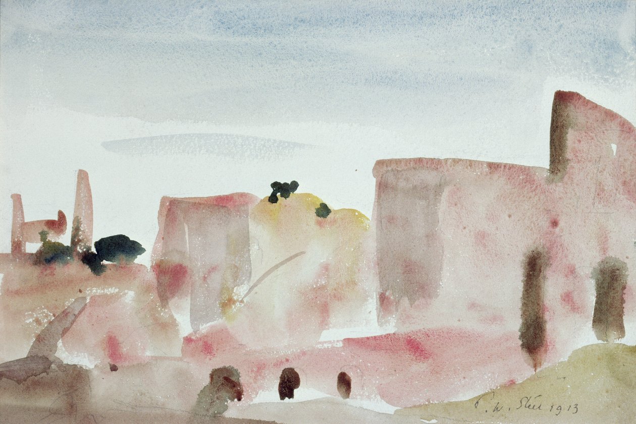 Corfe Castle, 1913 by Philip Wilson Steer