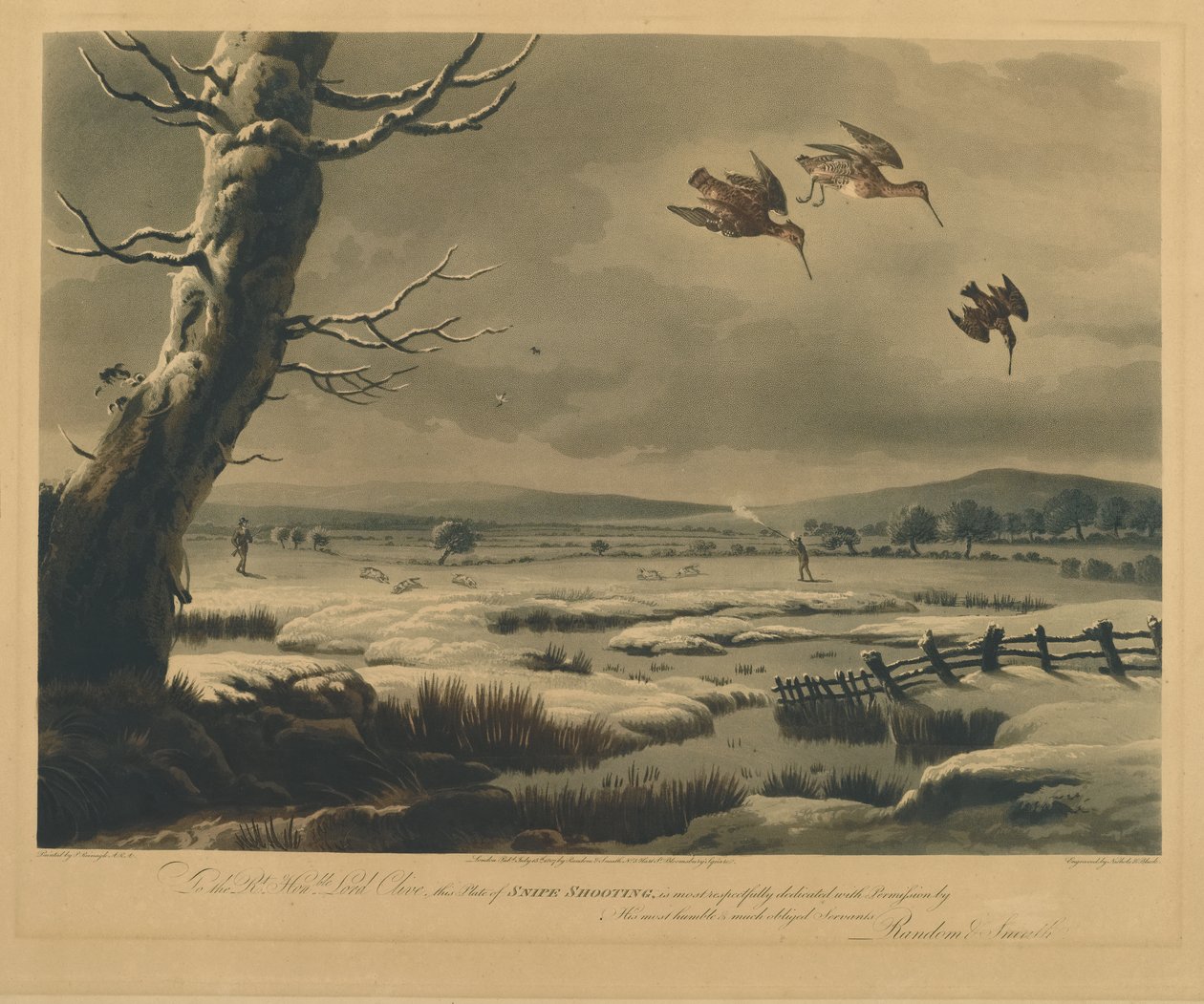 Snipe Shooting by Philip after Reinagle