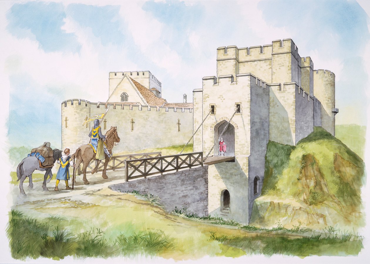 Helmsley Castle, North Yorkshire, 13th century by Philip Corke
