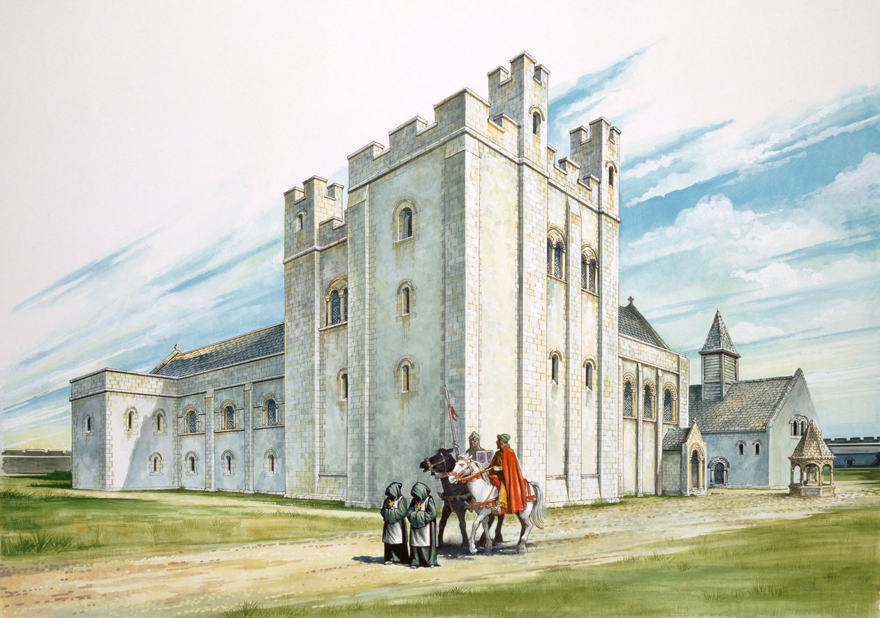 The Central Buildings, Sherborne Old Castle, Dorset by Philip Corke