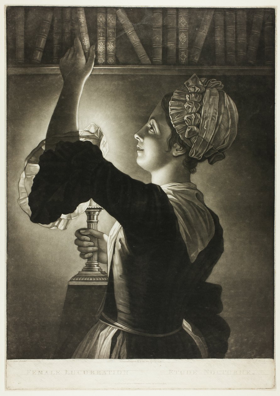 Female Lucubration: Nocturnal Study by Philip Dawe