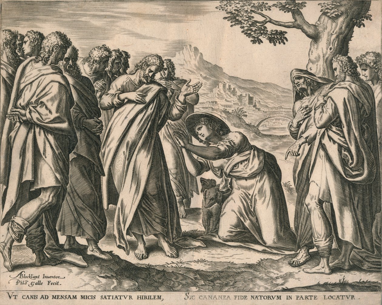 Christ and the Woman of Canaan by Philip Galle