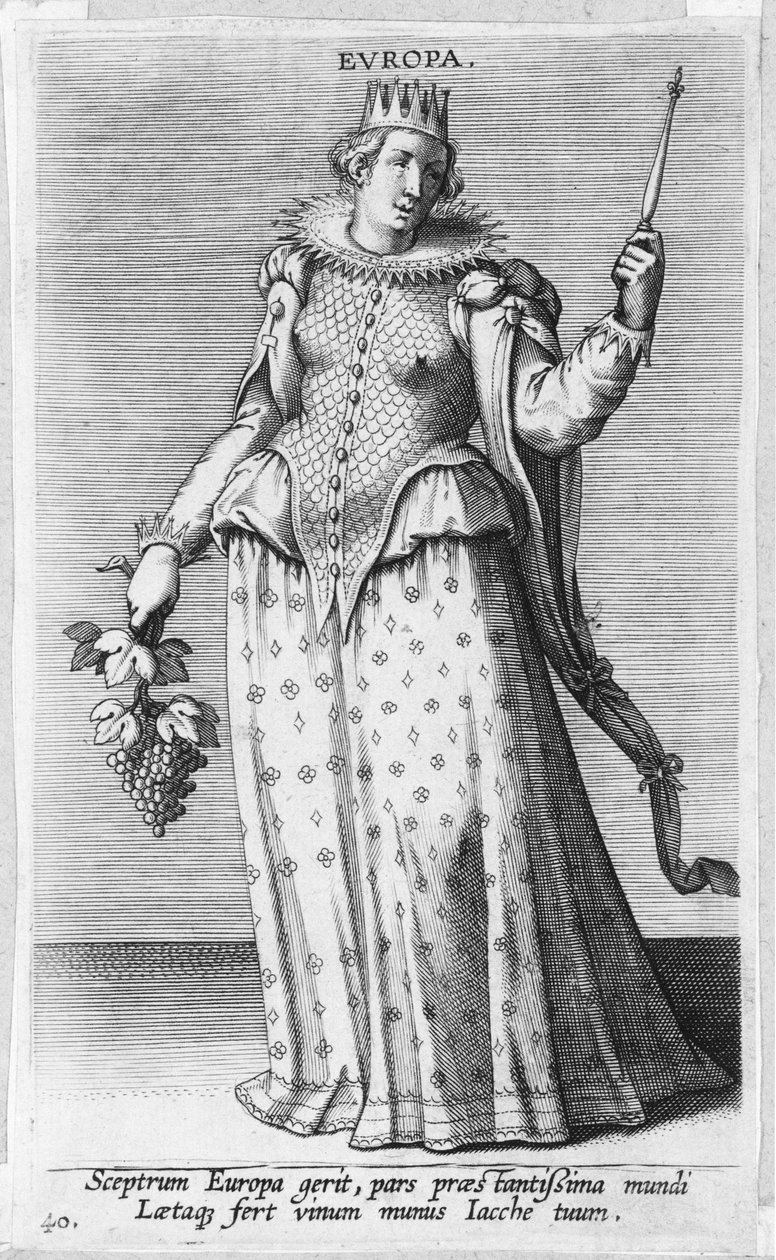 Europa, from Prosopographia by Philip Galle