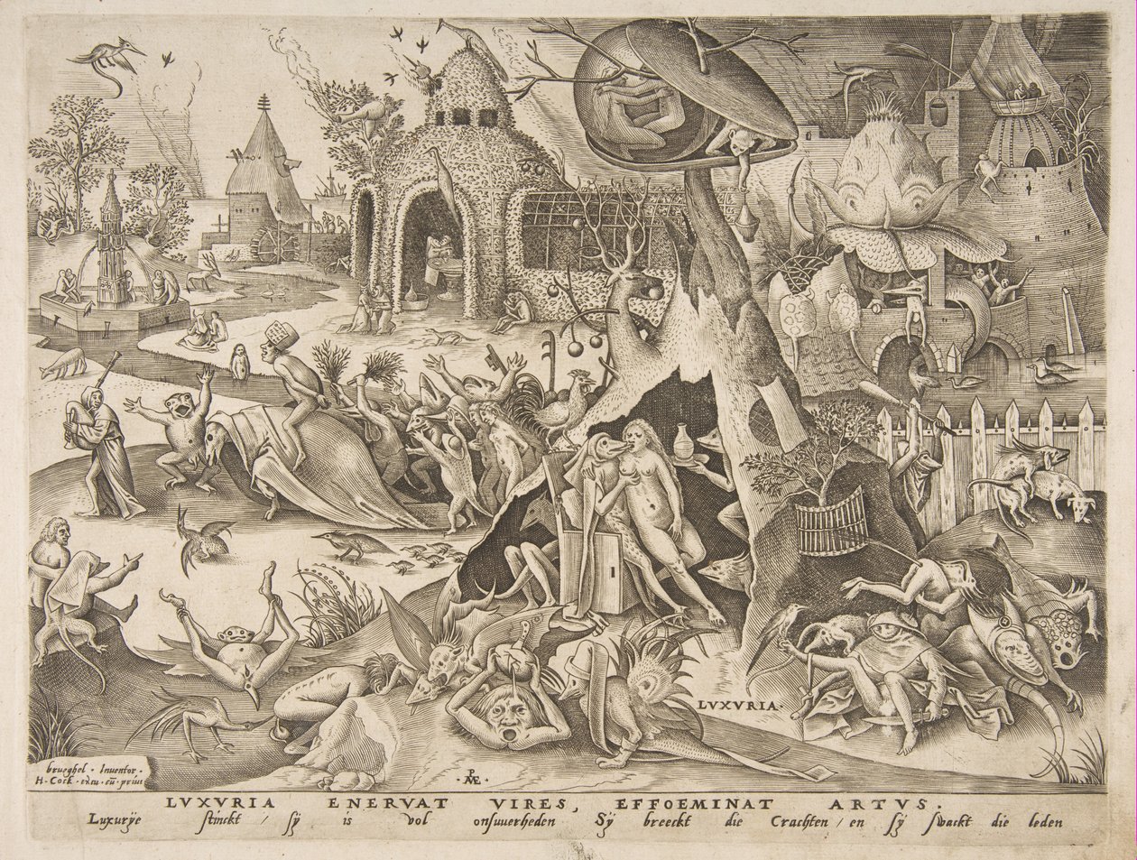Lust from The Seven Deadly Sins by Philip Galle