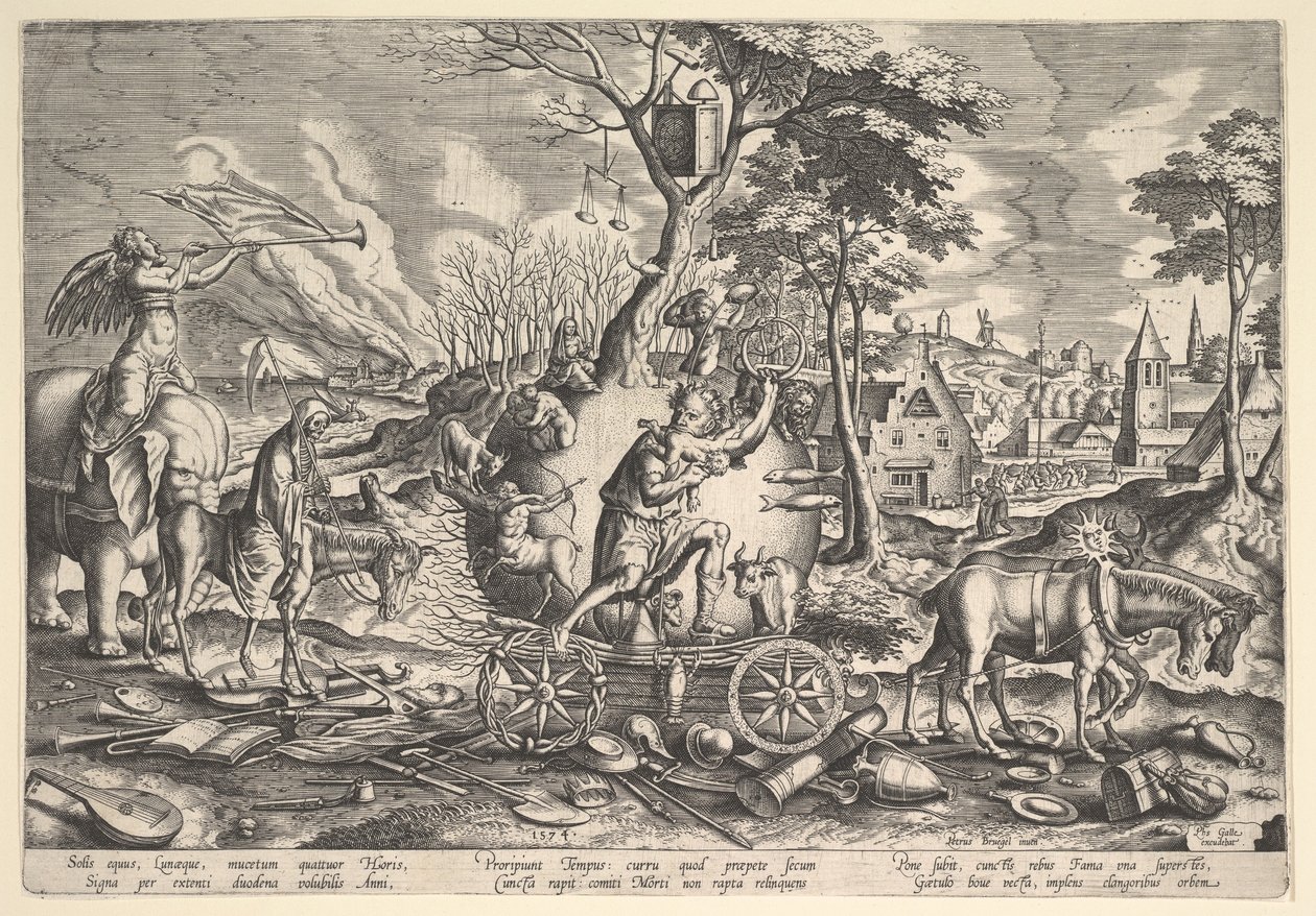 The Triumph of Time, 1574 by Philip Galle