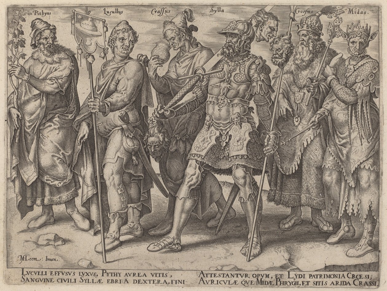 Pythius, Lucullus, Crassus, Sylla, Croesus, Midas (Notorious Examples ...