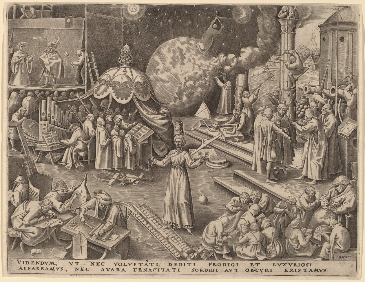 Temperance by Philip Galle after Pieter Bruegel the Elder