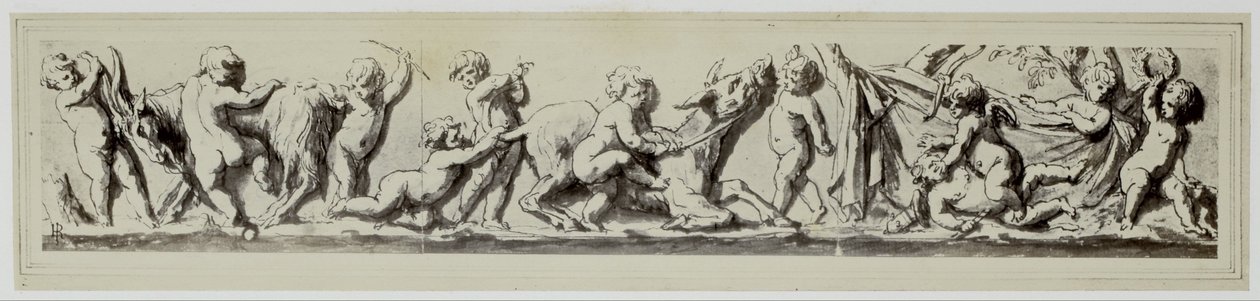 Rysbrack, A Design for a Frieze by Philip Henry Delamotte