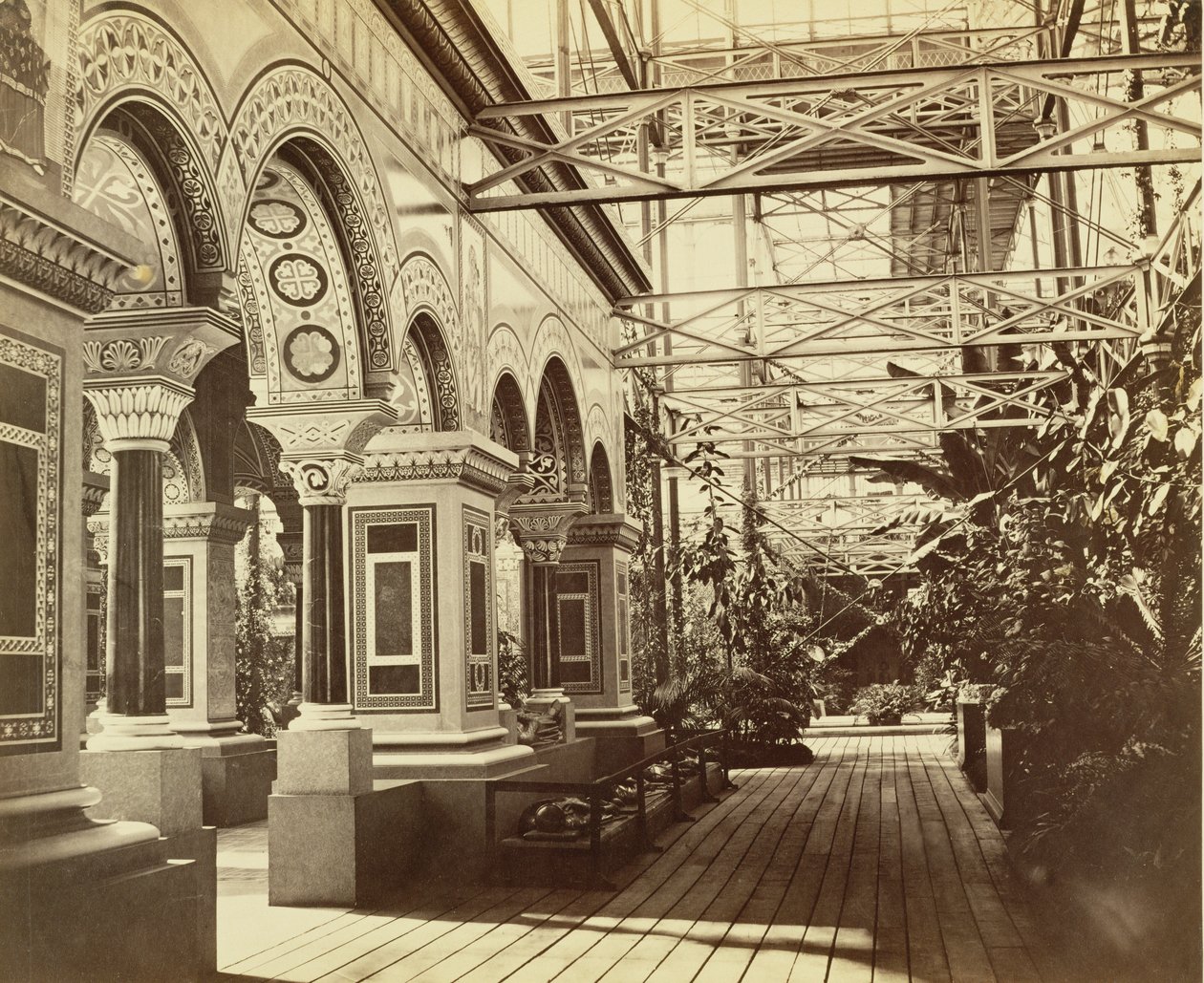 Sydenham: Crystal Palace, Entrance to the Byzantine Court, 1854 by Philip Henry Delamotte