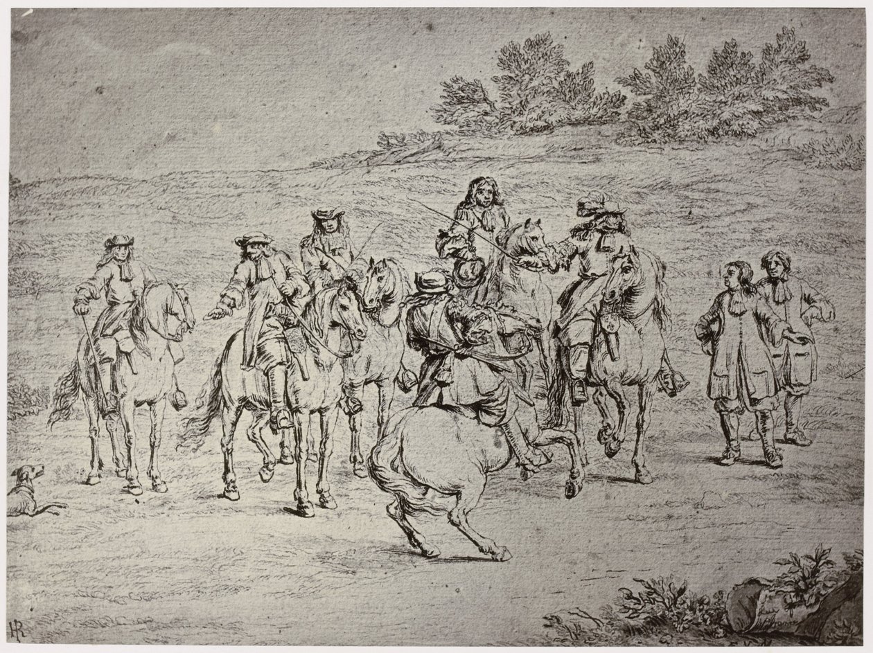Van der Meulin [?], Louis XIV and the Artist by Philip Henry Delamotte