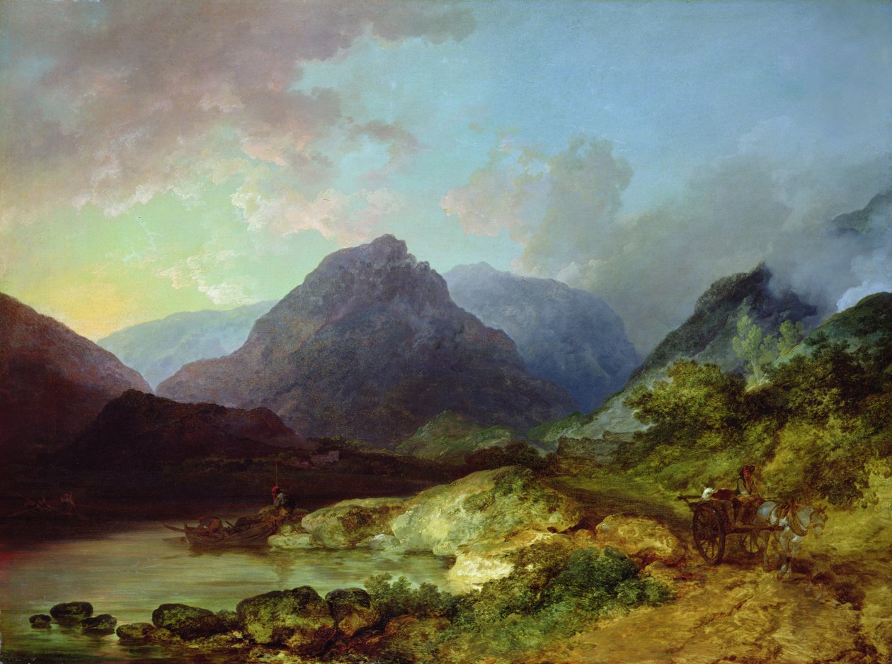 Landscape in the Lake District by Philip James de Loutherbourg