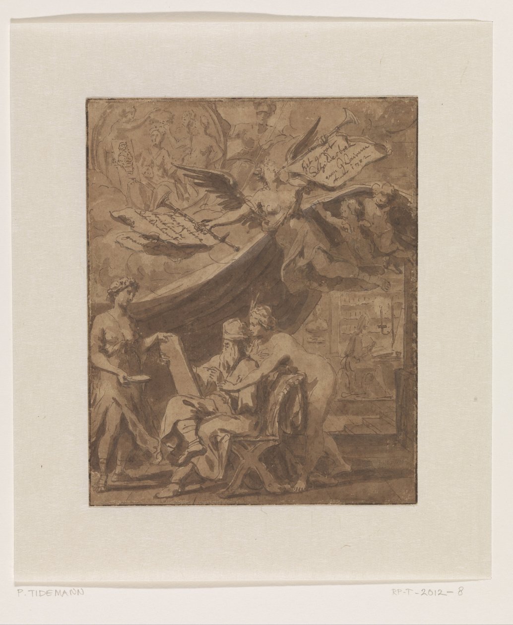 Frontispiece Design for Het groot Schilderboek by Philip Tidemann