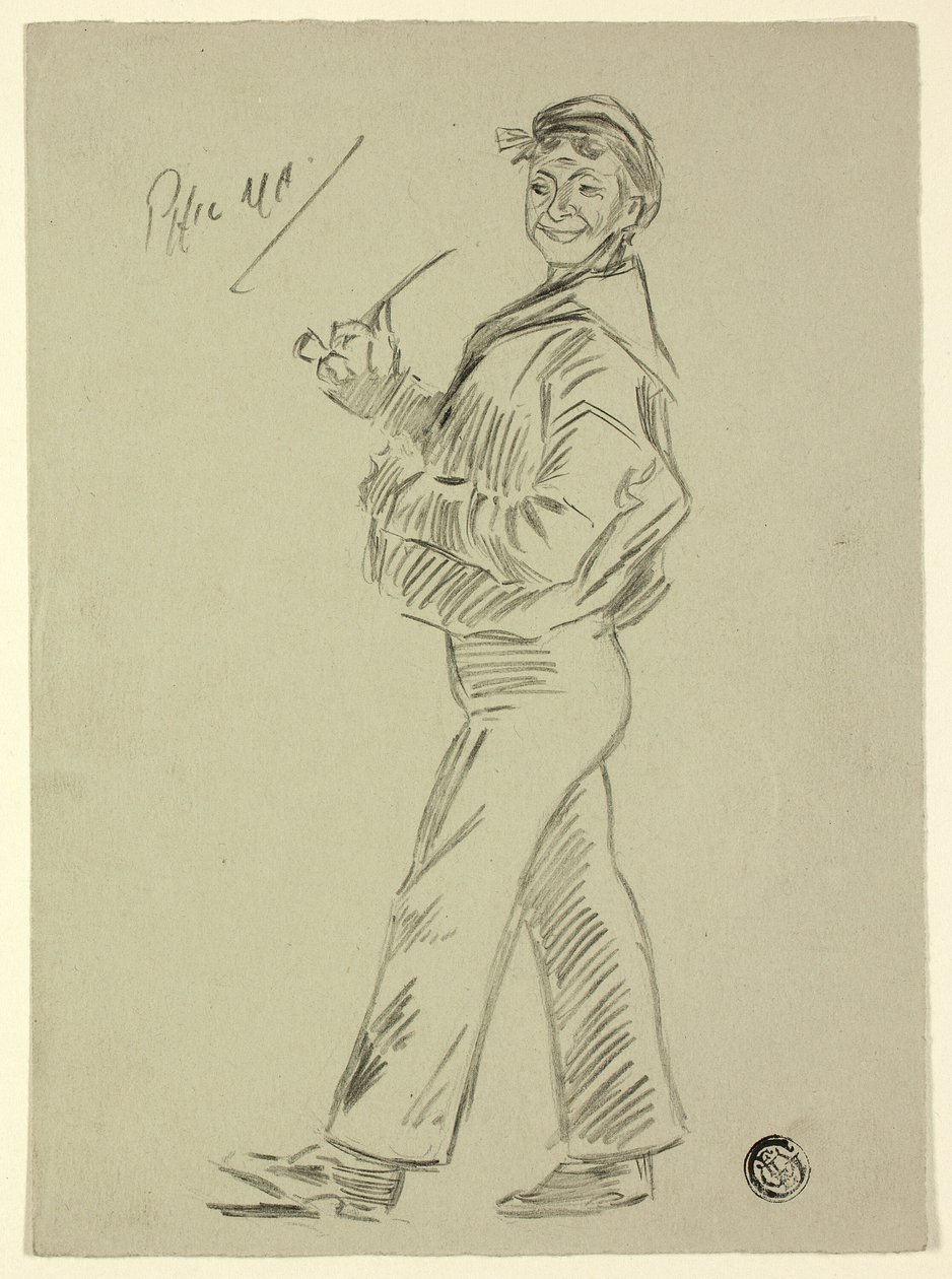 British Seaman on Shoreleave by Philip William May