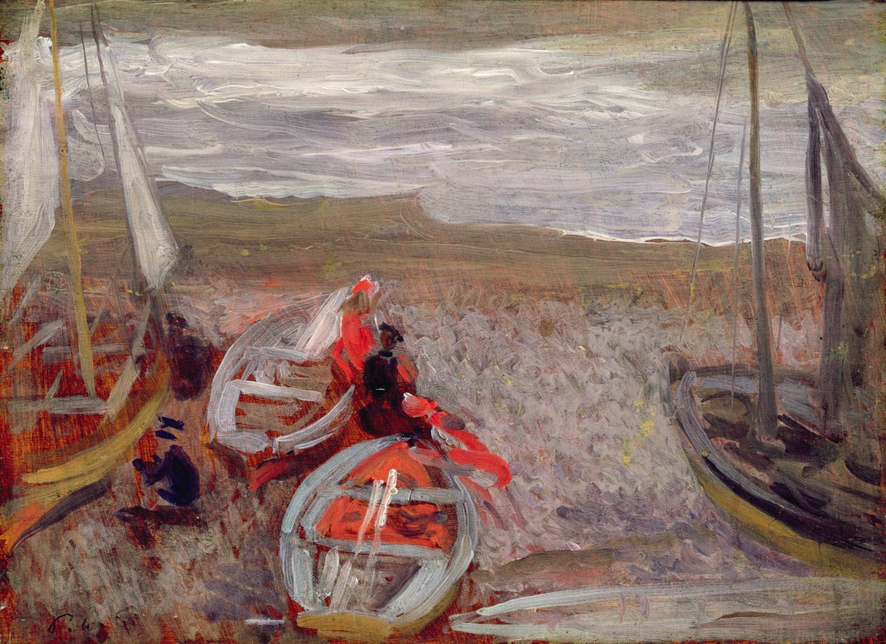Boats on the Beach, Southwold by Philip Wilson Steer