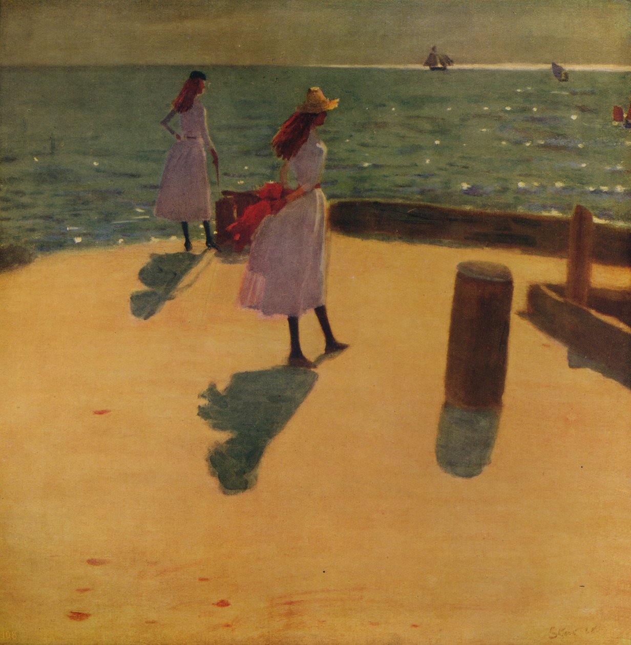 On Walberswick Pier, c1887, c1915 by Philip Wilson Steer