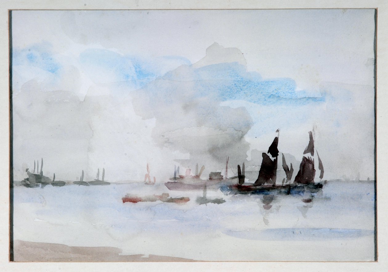 Thames Barges, Greenhithe by Philip Wilson Steer