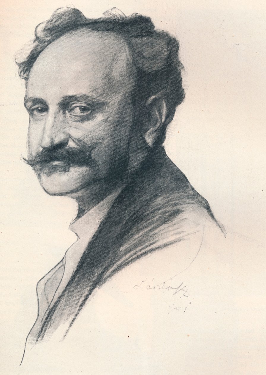 Sketch Portrait of Dr. Jules De Wlassics, Hungarian Minister of Education by Philip de László